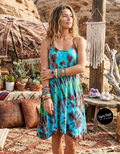 Organic Cotton Tie-Dye Dress /// Boho Summer Cover-Up
