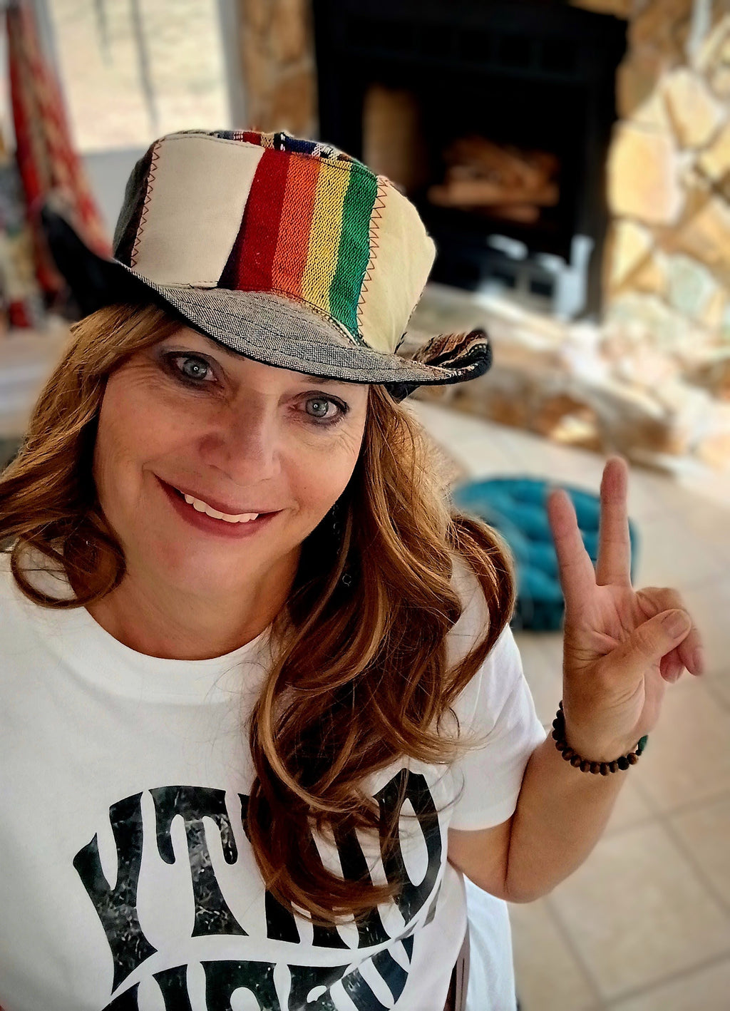 Patchwork Hemp Hippie Hat