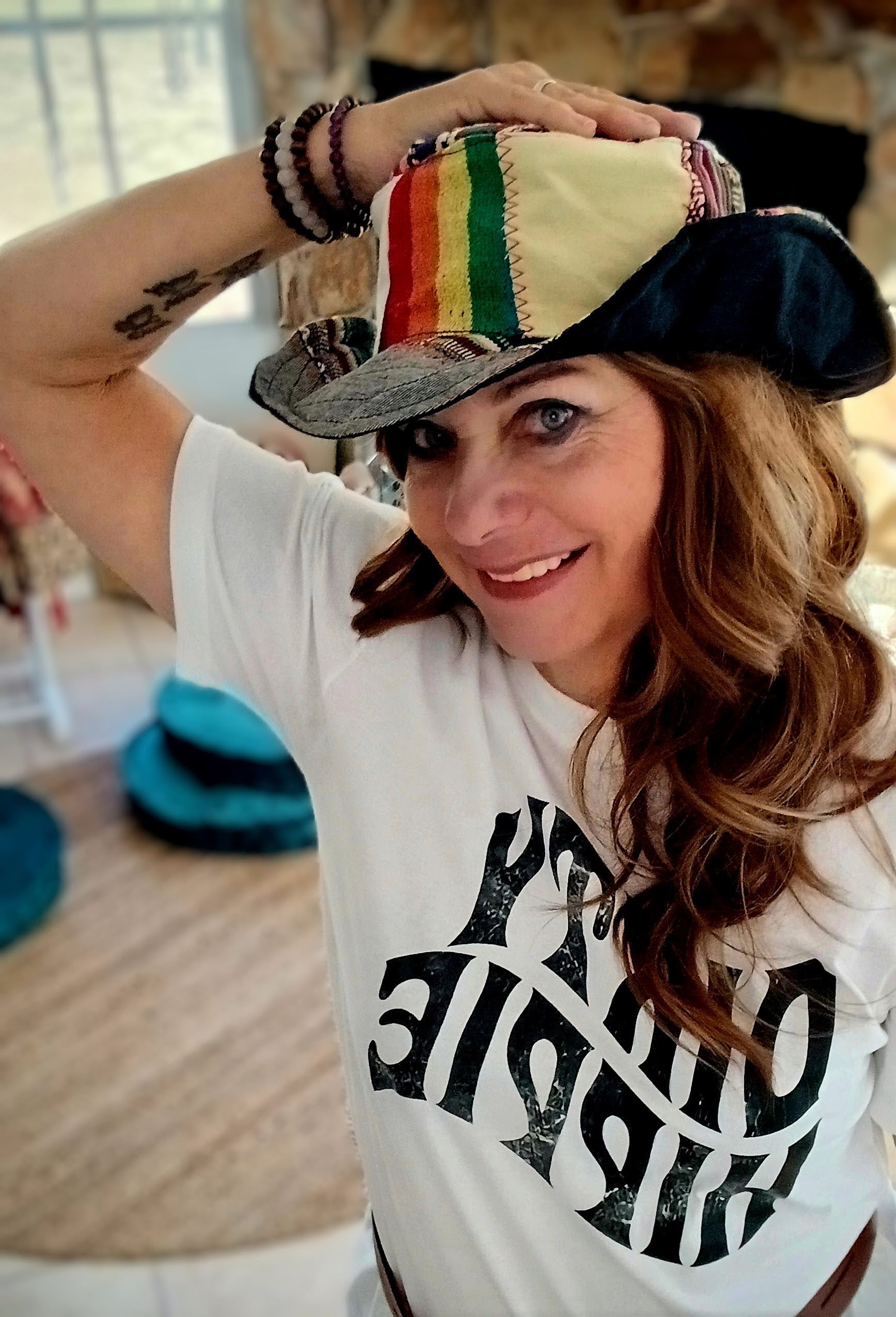 Patchwork Hemp Hippie Hat