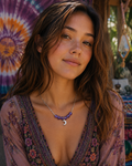 Amethyst & Moon Manifestation Pendant