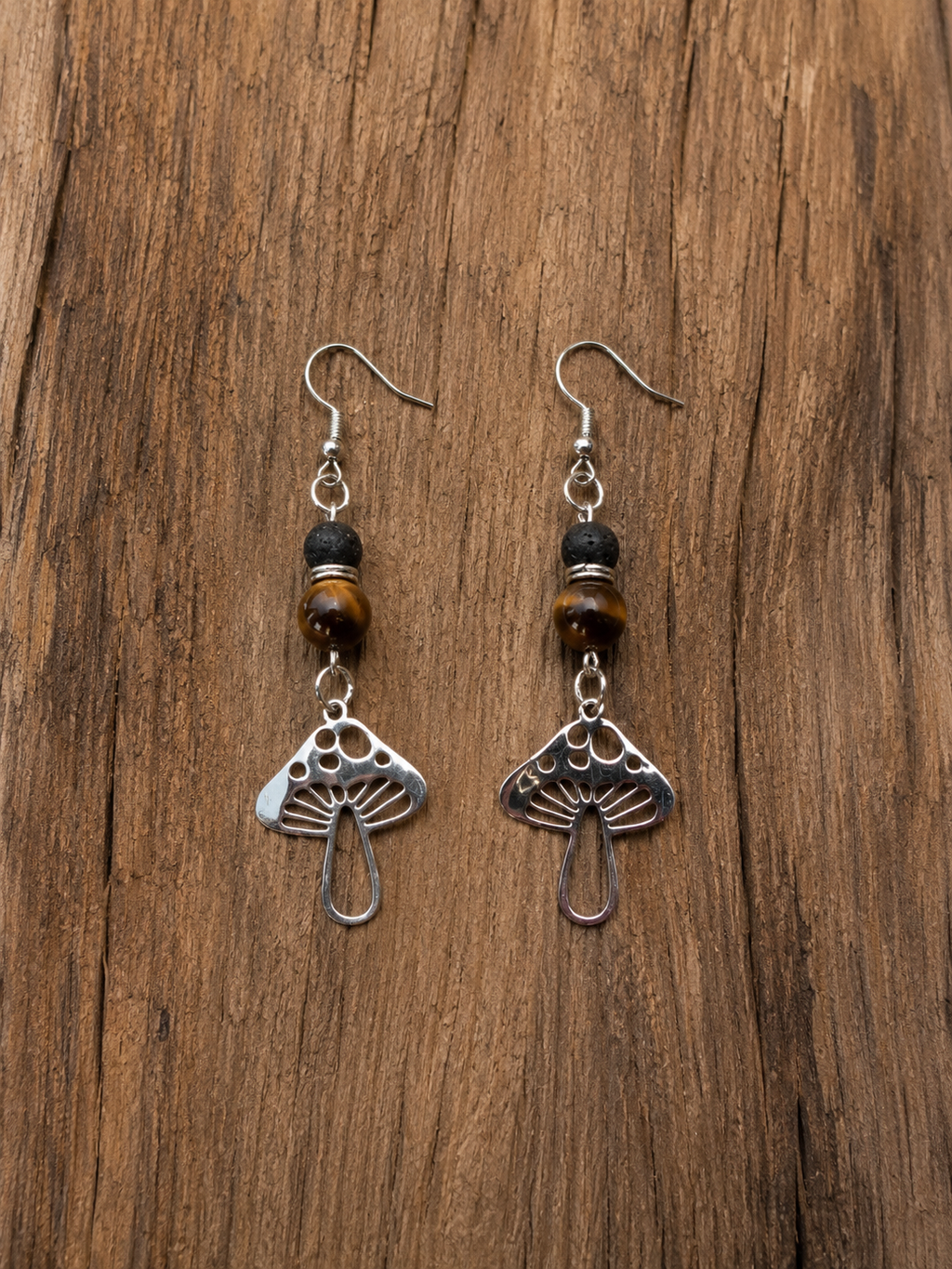 Boho Earthy Mushroom Earrings