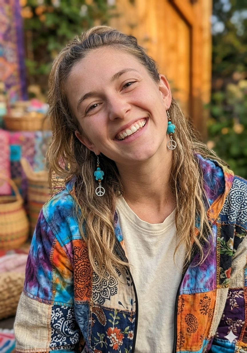 Handcrafted Crystal Turtle Peace Earrings /// Made with Crystals