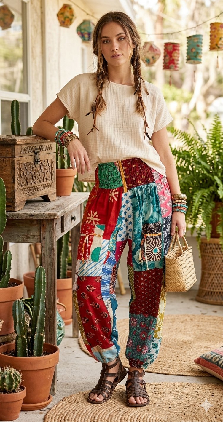 Patchwork Pants