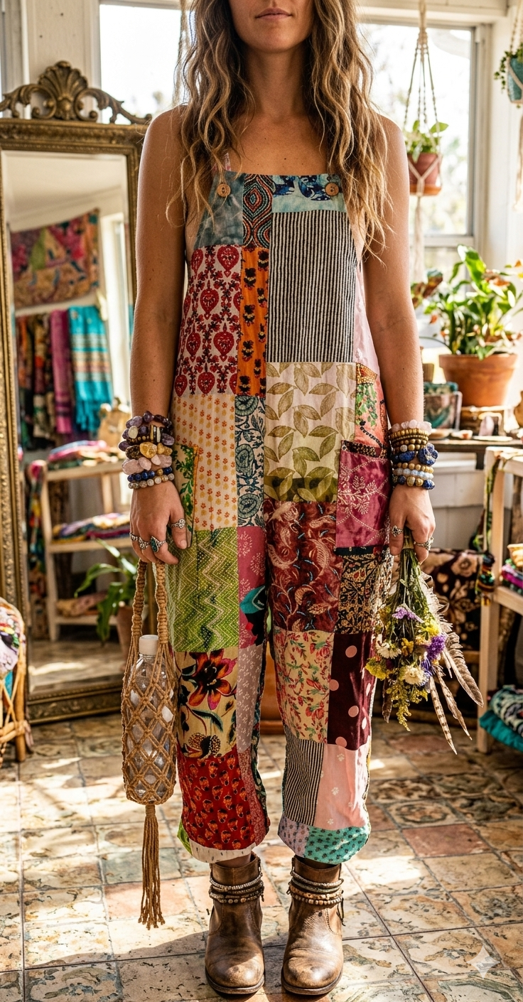 Patchwork Jumpsuit