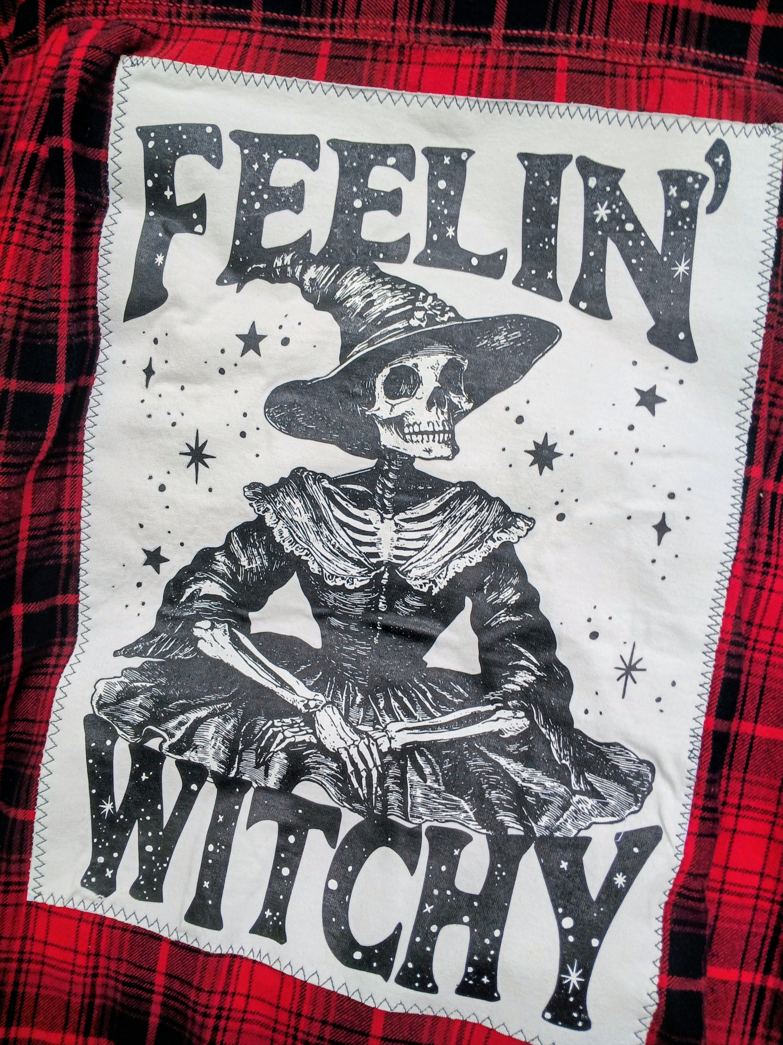 Feeling Witchy | One-of-a-Kind Upcycled Flannel Shirt