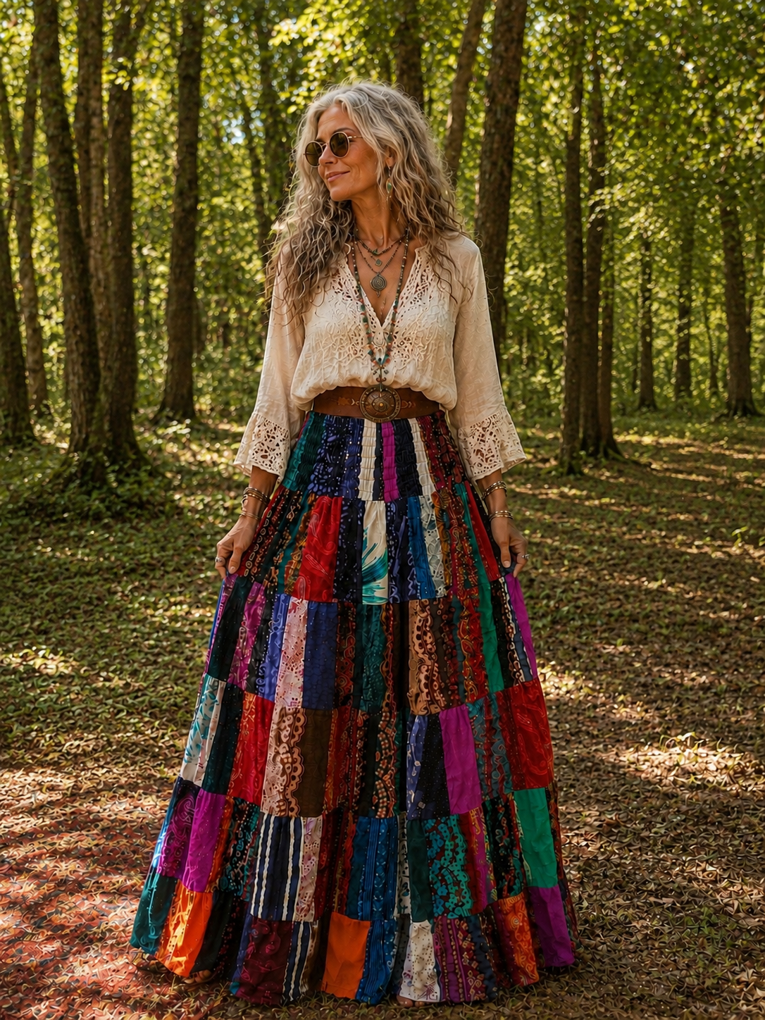 Boho Patchwork "Free Spirit" Skirt