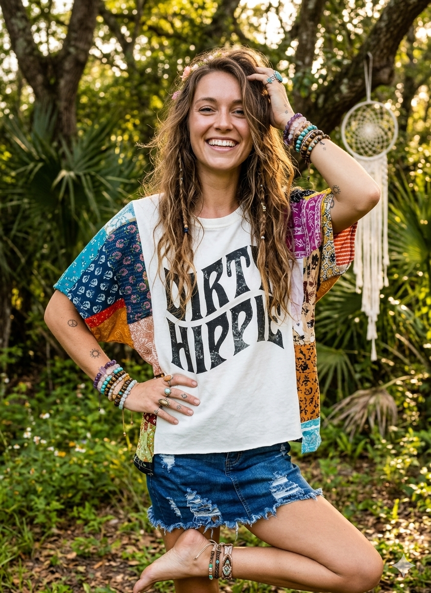 The "Dirty Hippie" Patchwork Kimono