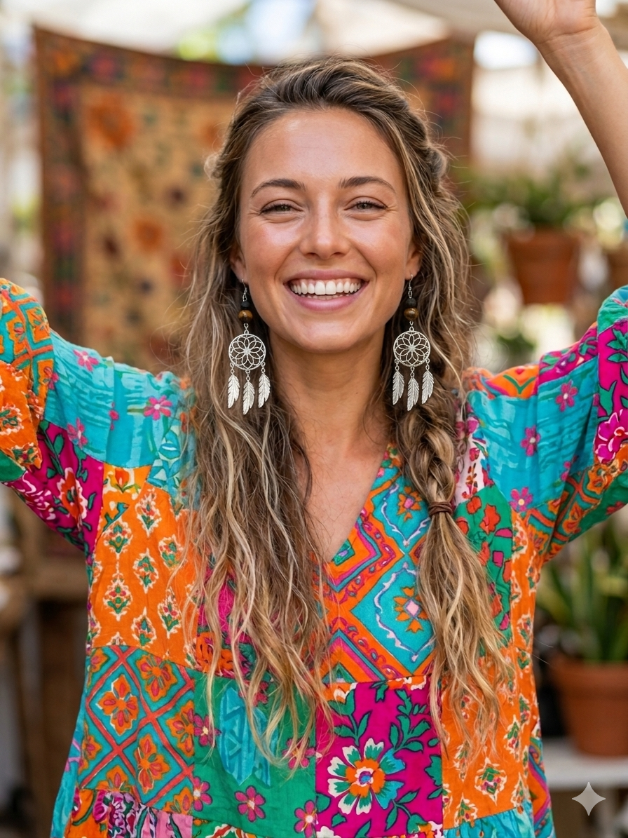 Handmade Dreamcatcher Tiger Eye Earrings >>> Diffuser Earrings