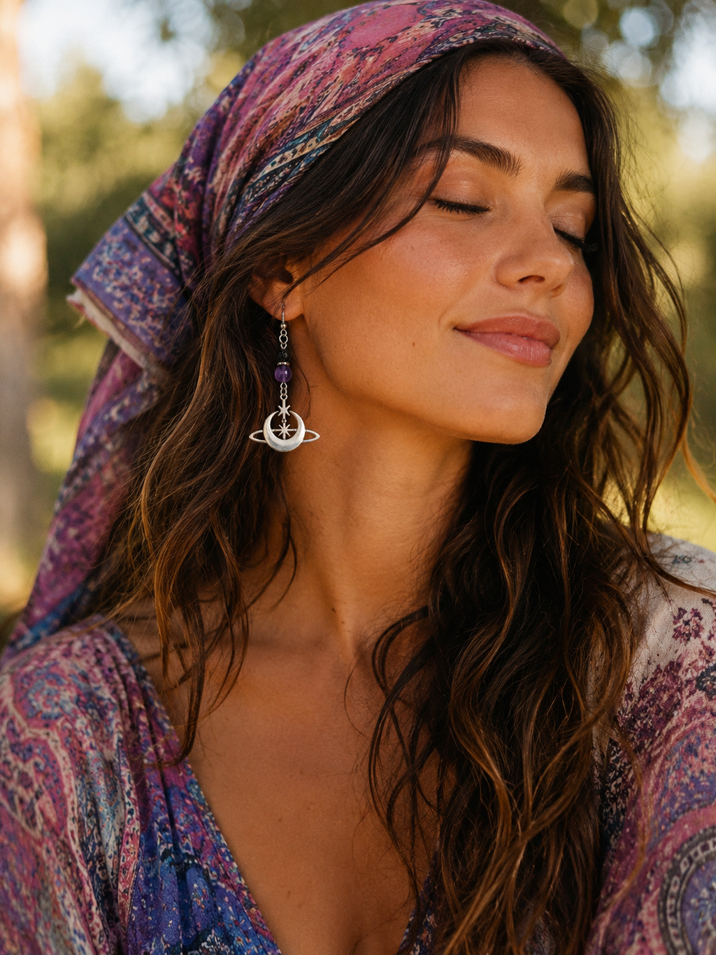 Handmade Universe Crystal Earrings