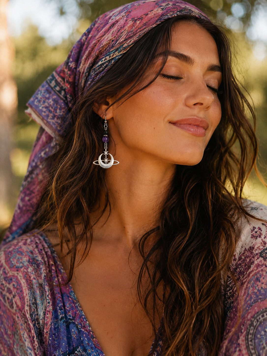 Handmade Universe Crystal Earrings