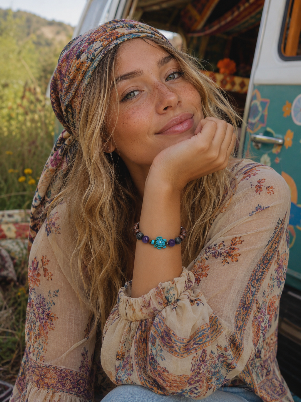 Boho Turtle Bracelet