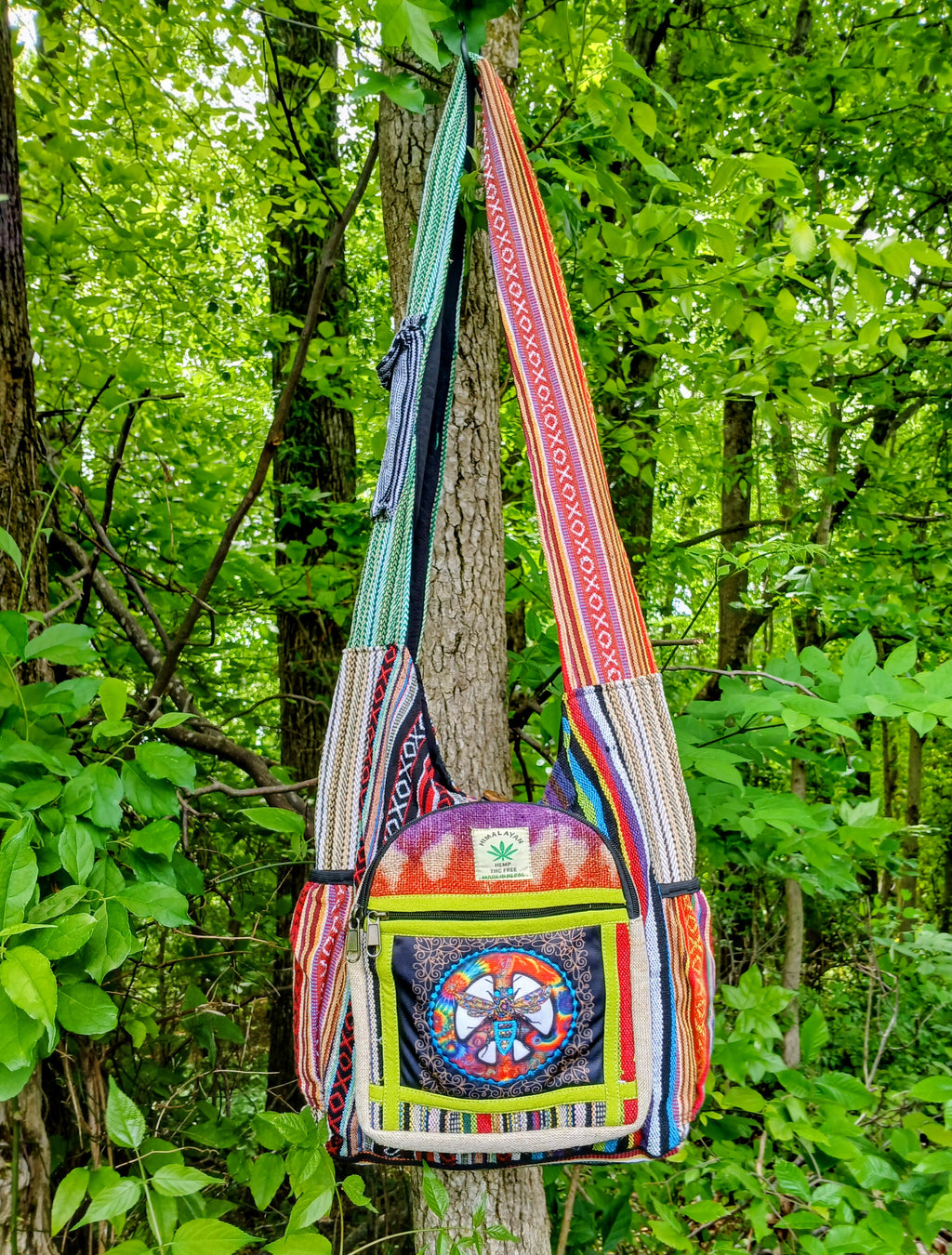 The Bee Peace Sign Crossbody Bag