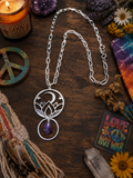 Moonlight Lotus Necklace >>> Peace & Resilience