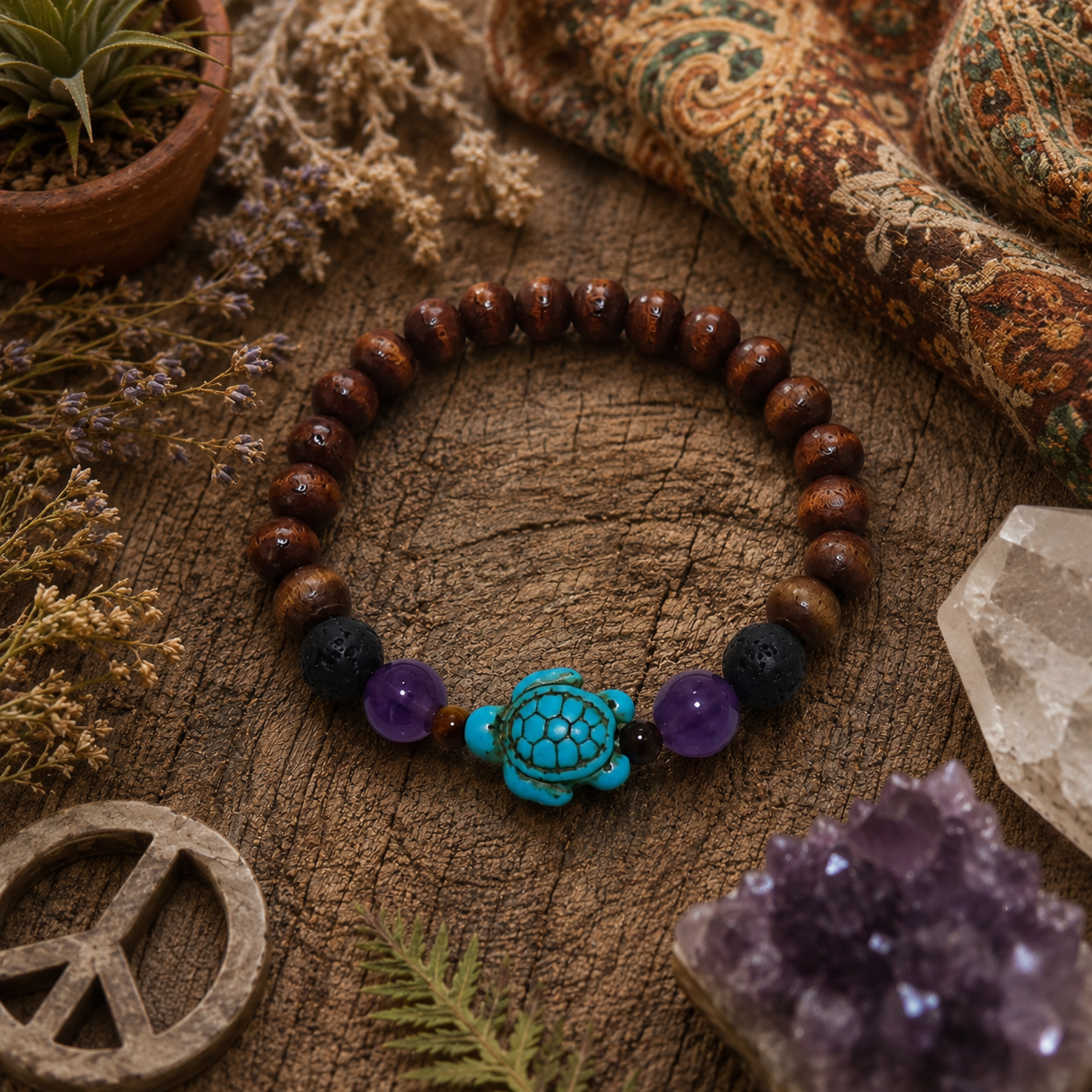 Boho Turtle Bracelet