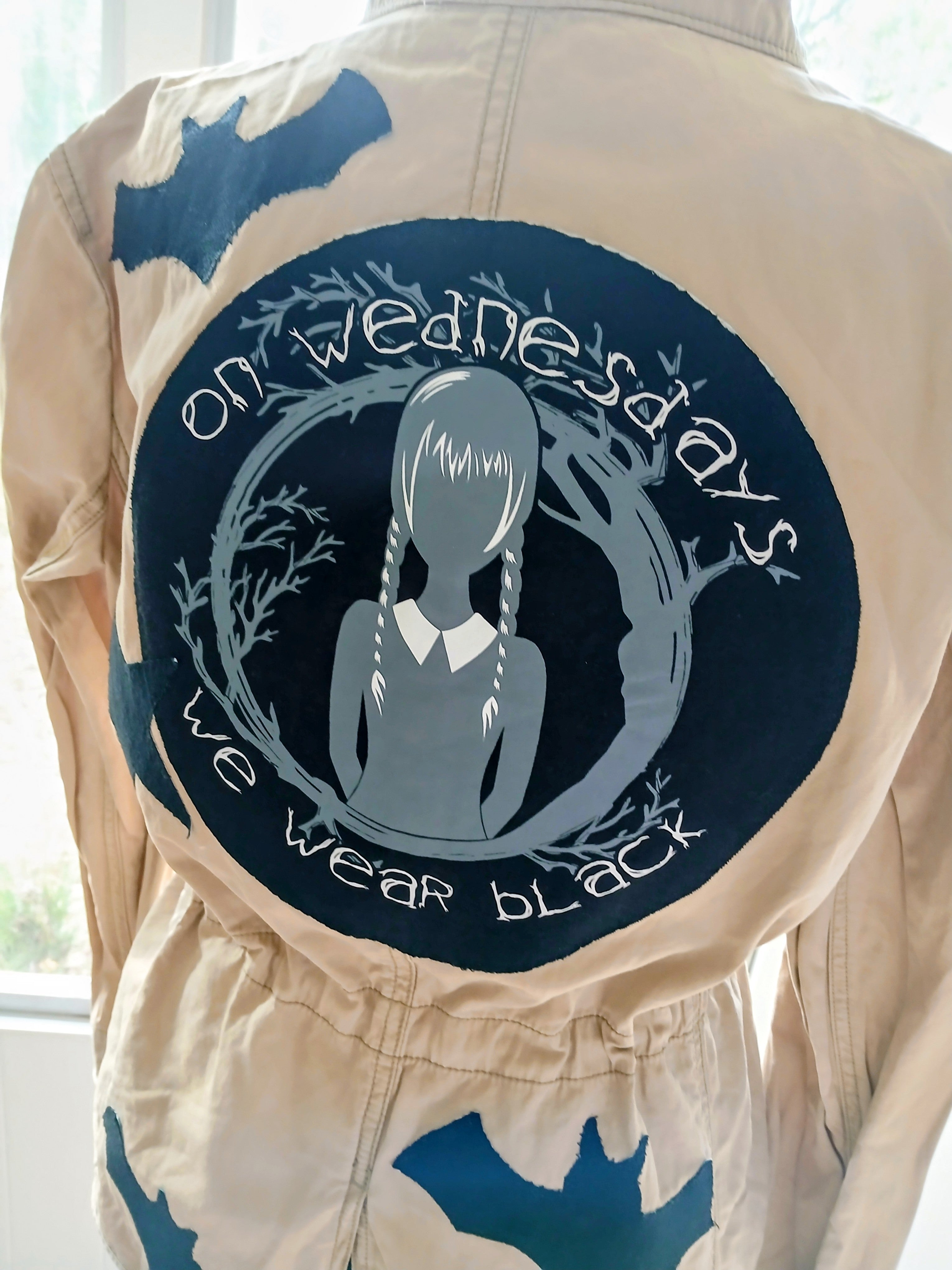 The "Nevermore" Wednesday Bomber Jacket