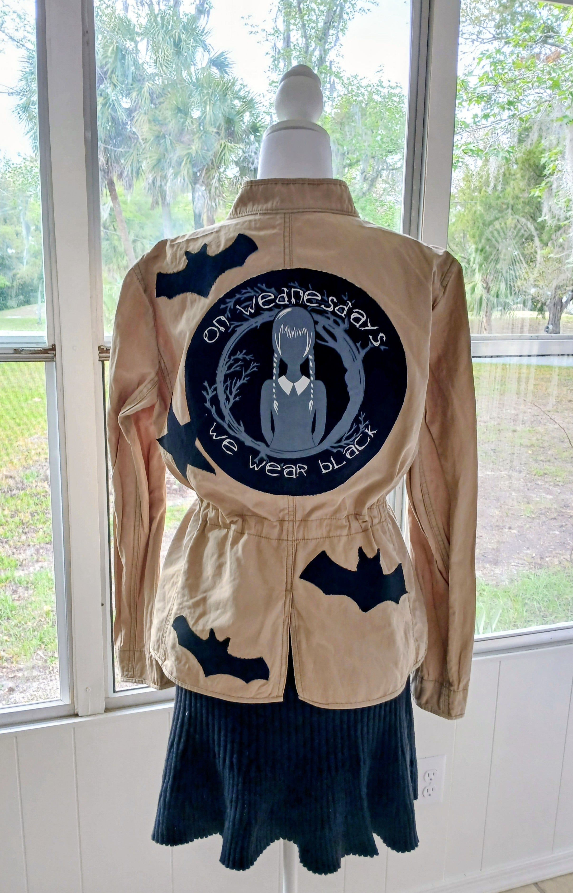 The "Nevermore" Wednesday Bomber Jacket