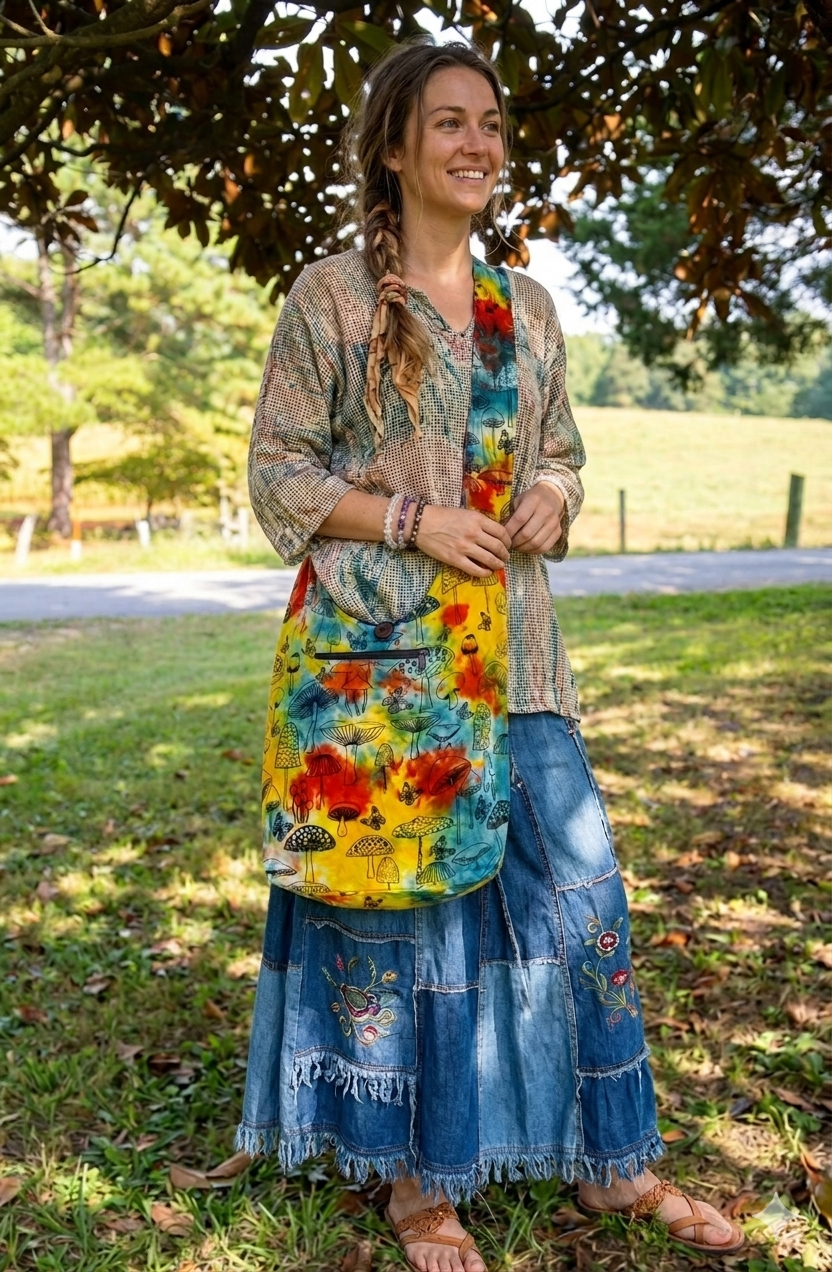 Tye-Dye Hippie Bag