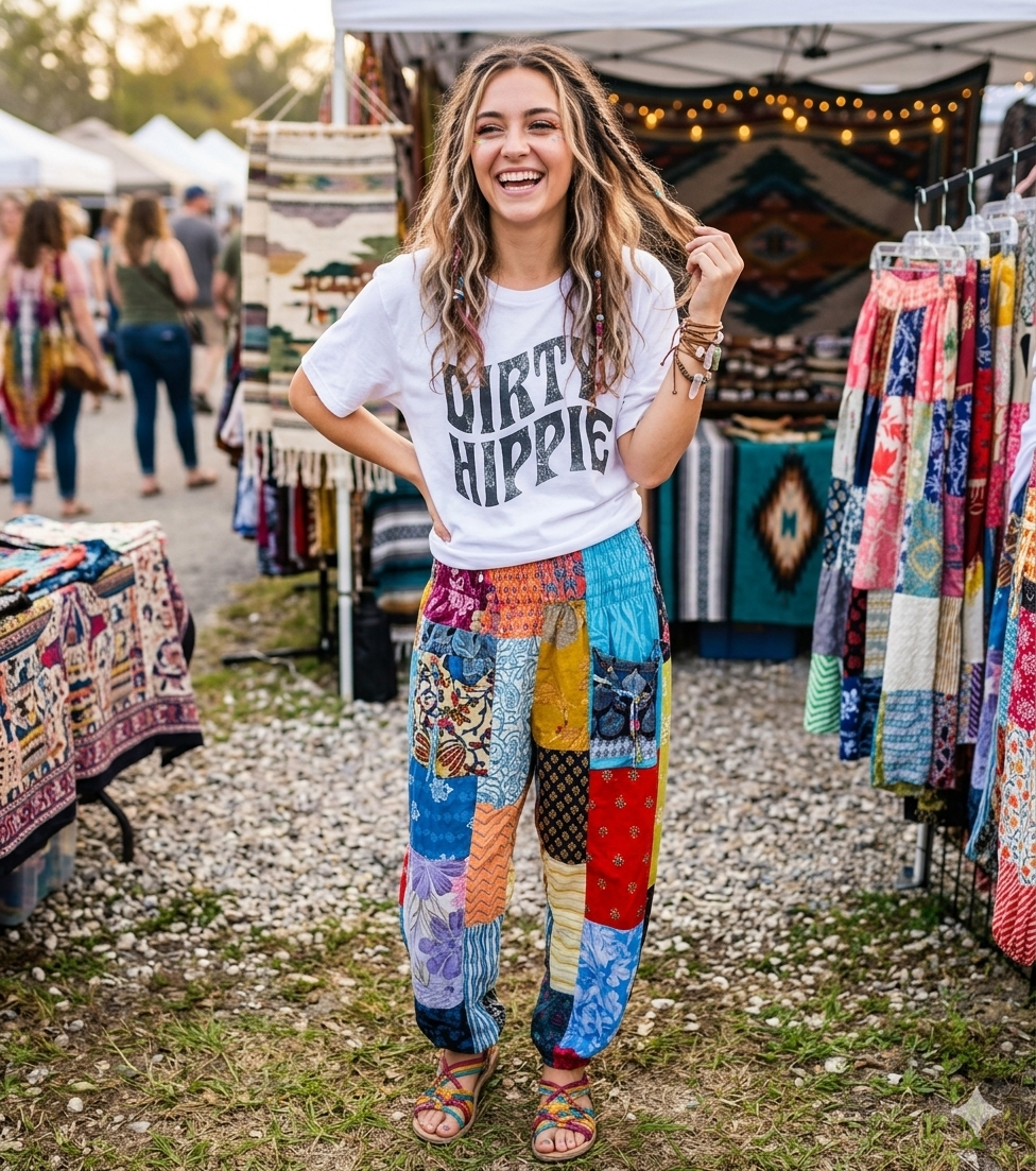 Patchwork Pants